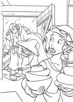 A coloring page of treasure planet